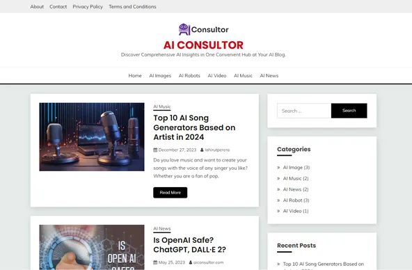 Portfolio - AI Consultor website