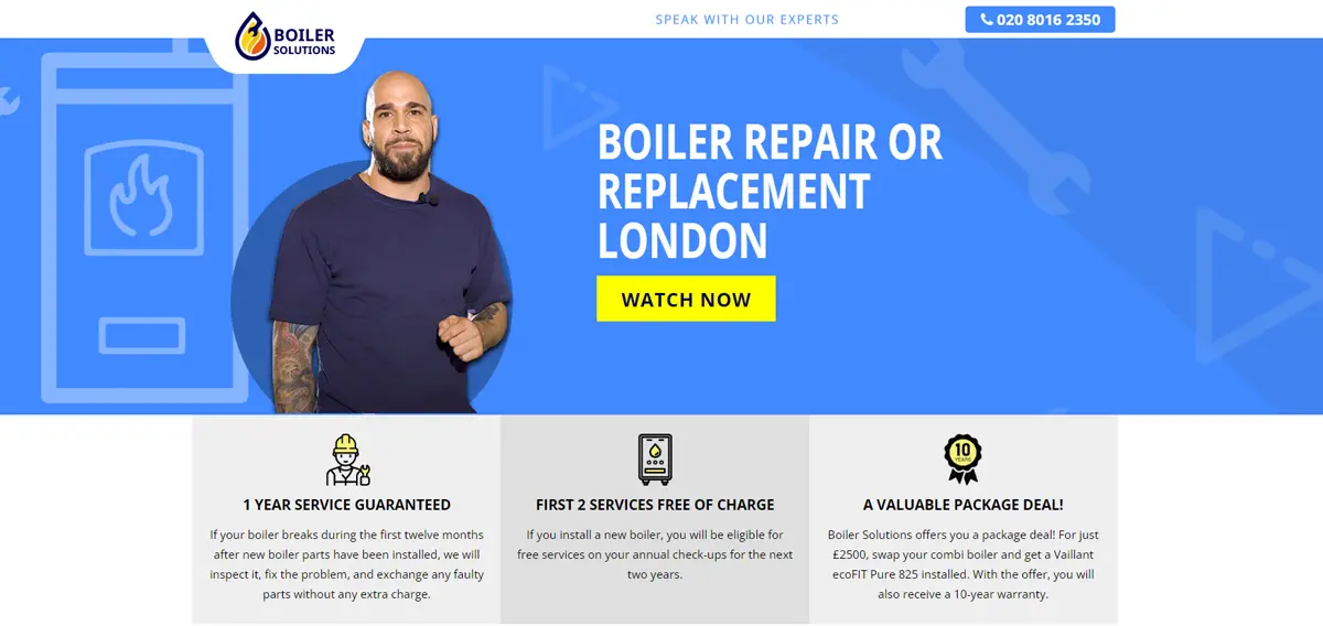 boiler solutions website project